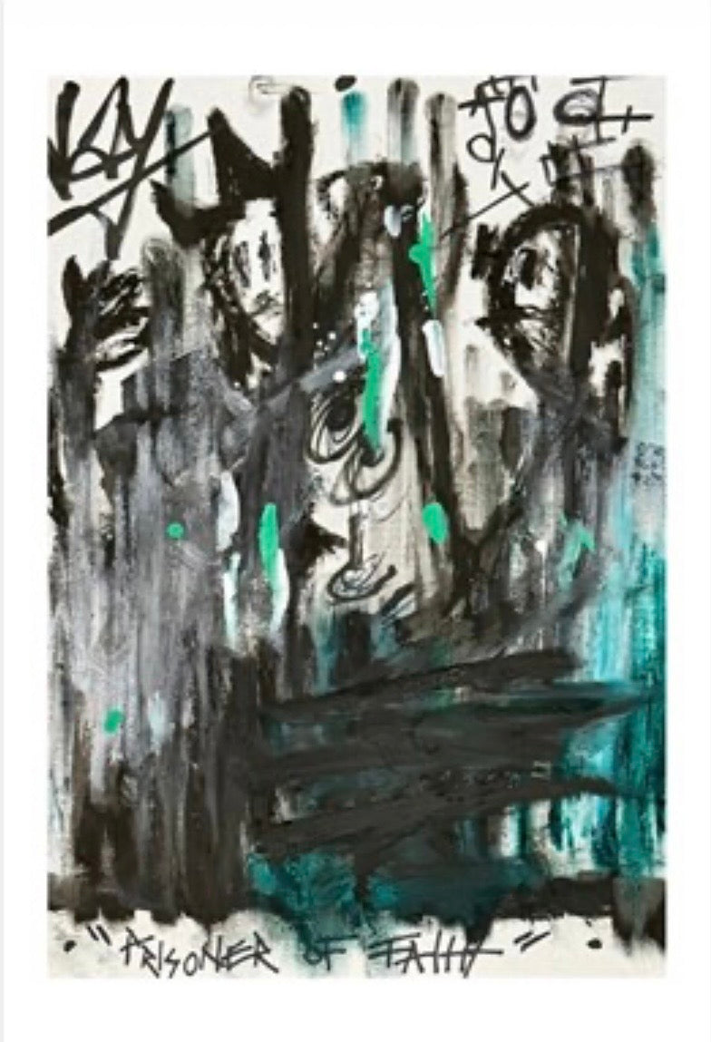 „PRISONER OF FAITH“ Limitierter Giclée-Druck (8x12), inklusive Original-Skizze (1-of-1)